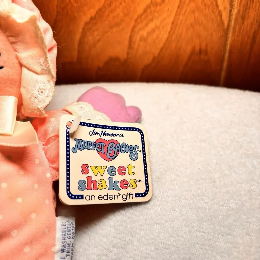 Muppet Babies Sweet Shakes Plush Doll MS Piggy Eden Vintage NWT Jim Henson